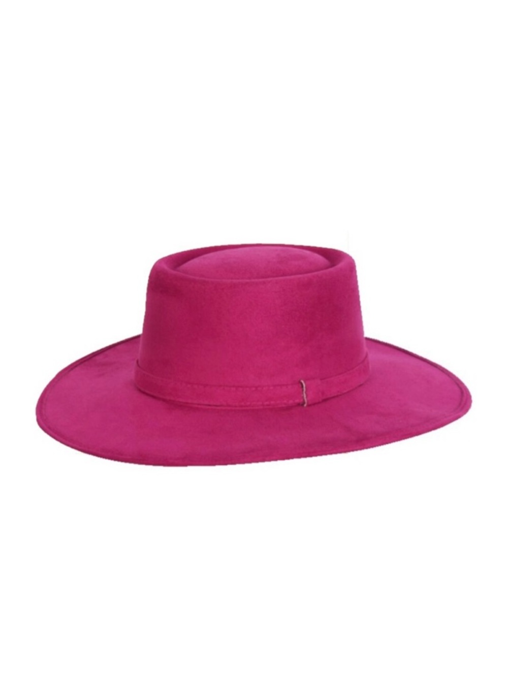 Mexican suade cordobés hat Wide Brim Fedora Hat in Fuchsia